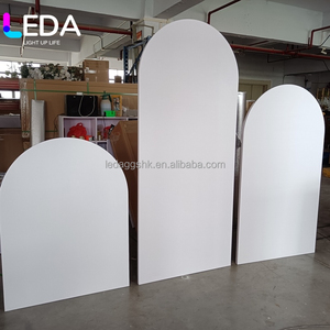 LEDA Industrial Wedding Party Beige Color Pvc Board Arch Panel Acrylic Wedding <b>Backdrop</b> - Product Image 6