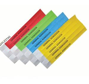 Bracelets en vinyle imperméables et identifiables, promotion très demandée, utilisés pour les événements et les journées d'activités - Product Image 1