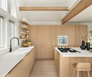 Gabinetes de Base para Fregadero de Cocina Modernos de Roble Blanco Personalizados, Diseño Modular con Bisagras, Ecológicos, Listos para Armar, Estilo Americano - Product Image 4