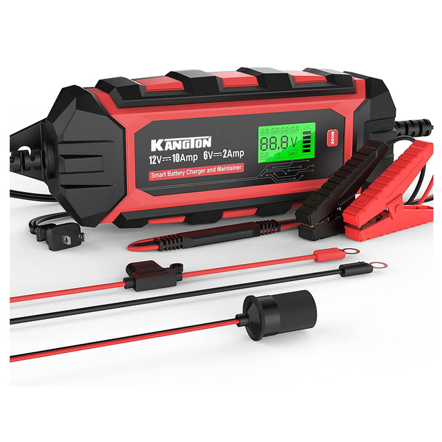 Car Battery Charger and Maintainer, 6A Fully Automatic Smart Battery Chargers for Cars, Automotive and Motorcycle Batteries