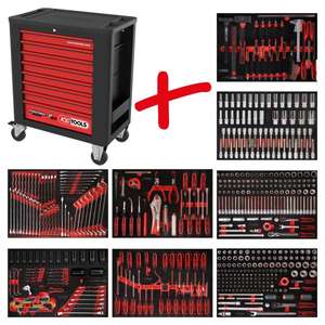 KS TOOLS-815,8536 PERFORMANCE Plus juego de carro de herramientas de taller P15 con 536 herramientas para 8 cajones CARROS DE HERRAMIENTAS CON SURTIDO - Product Image 1