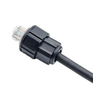 ตัวเชื่อมต่อสายเคเบิลเครือข่ายอีเธอร์เน็ตแบบติดตั้งบนแผง RJ45 IP67 8p8c กันน้ำ ตัวแยกสัญญาณ DC ตัวเชื่อมต่อสายเคเบิลเครือข่ายอีเธอร์เน็ต RJ45 - Product Image 4