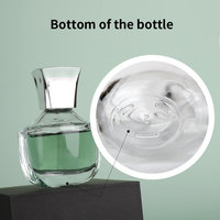 Flacon de parfum en verre givré avec logo personnalisé, 50 ml, flacons de luxe avec pompe pulvérisatrice pour huile de parfum, flacon pulvérisateur avec emballage en boîte