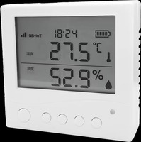 Moniteur de température et d'humidité NB-IoT ED512, détecteur mural avec écran pour la surveillance à distance des alarmes environnementales