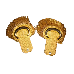 Custom Metal Magnetic Embroidered Sequins Tassel <b>Band</b> Uniform Shoulder Boards/Epaulets - Product Image 1