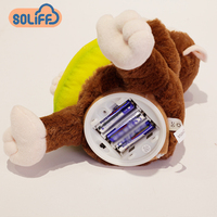 Banane électrique en peluche magnétique contrôlée, jouet électronique en peluche