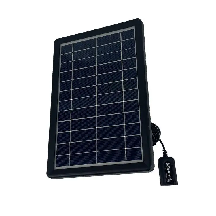 Mini panneau solaire avec régulateur de batterie, 6V, 6w, 156x156 p, chargeur de batterie Portable, pour téléphone Mobile, demi-téléphone cellulaire