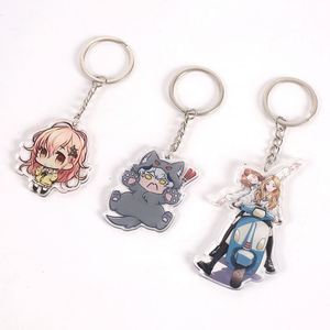 Cute Cartoon <b>Keychain</b> Hangers for Wholesale, Creative <b>Anime</b> Star Accessories, Acrylic Stand Signs for Display, DIY Customization - Product Image 1