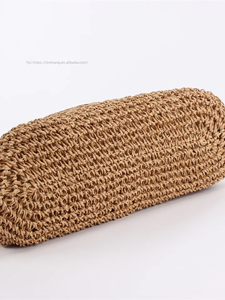 Generation Vintage National Style Casual <b>Square</b> Shoulder Bag Color Paper Rope Woven Beach Women's Bag Magnetic Tanjing - Product Image 4