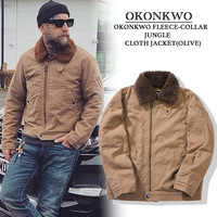 Blouson N-1 vintage pour homme avec col en fausse fourrure, doublure en peau de mouton, vêtement de travail d'hiver, blouson bomber zippé coupe-vent, fabricants de vêtements sur mesure