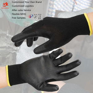 <span class=keywords><strong>Guanti</strong></span> di Sicurezza Antistatici Traspiranti in PU Nero <span class=keywords><strong>Resistenti</strong></span> per Lavori Generici - Product Image 1