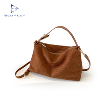 Sac à main de luxe vintage en cuir suédé pour femme, sac messager givré, sac bandoulière personnalisé pour femme
