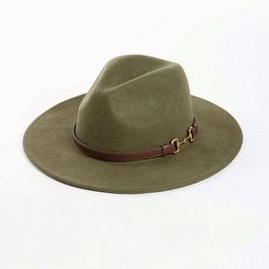 Wholesale Western Style 100% Wool Cowboy Fedora Hats With Belt High Quality Felt Hat - Product Image 3