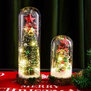 Ornement de Noël en verre avec lumières LED pour la décoration des fêtes - Product Image 5