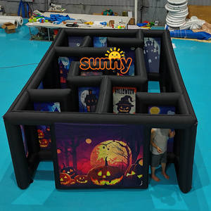 Nuevo Diseño Laberinto Inflable de Casa Embrujada para Halloween, Juego Deportivo Popular para Carnaval y Granja, Laberinto Inflable de <span class=keywords><strong>Escape</strong></span> de Maíz - Product Image 2