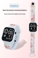 Nouvelle Montre Électronique Carrée en Plastique LED à Motifs Variés pour Enfants, Modèle 2026, Idéale pour l'Extérieur