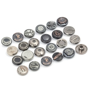 Boutons métalliques personnalisés en argent pour chaussures, jeans, rivets, boutons à pression, clous pour vêtements en denim et cuir - Product Image 6