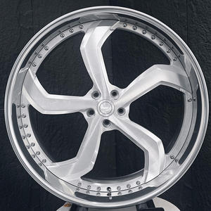 ล้อแม็กซ์ Roc Custom Donk Style Smussato ขอบ 5x4.75 5x5 แบบฟอร์จ <span class=keywords><strong>5</strong></span> ก้าน สีเงินปัดเงา ขนาด <span class=keywords><strong>22</strong></span> 24 26 นิ้ว สำหรับรถเชฟโรเลต แคปริซ - Product Image 3