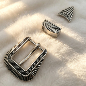 Fabricante de Hebillas de Cinturón, Estilo Clásico Vintage, Juego de 3 Piezas, Tamaño Interior de 35 mm, Aleación de Zinc, Hebilla de Cinturón con Pin y Logotipo Personalizado - Product Image 1