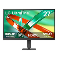 L-G 27U711B-B 27 inch UHD 4K IPS-monitor, 90% DCI-P3 HDR 10, hoogteverstelbare standaard, desktopmonitor voor kantoor en media