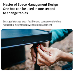 N10 per ROCKBROOK Custom 84L contenitore di stoccaggio da cucina in alluminio nero pieghevole scatola da campeggio all'aperto per viaggi in auto - Product Image 3