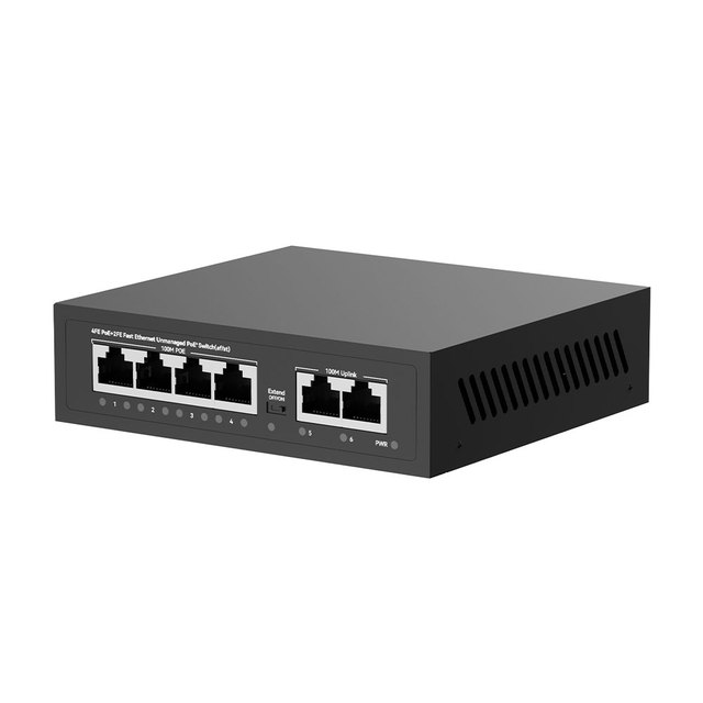 POE Switch 4+2 100Mbps RJ45 Port POE Network Power Supply Network Switch