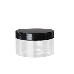 Pot rond transparent en PET de 250 ml (8 oz) avec couvercle à vis, conteneur en plastique vide <span class=keywords><strong>pour</strong></span> baume, pommade, <span class=keywords><strong>cire</strong></span>, beurre, emballage cosmétique DIY - Product Image 3