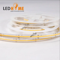Bandes lumineuses flexibles à intensité variable IP20 12V 24V haute luminosité 2700K blanc chaud piscine jardins COB led bande lumineuse
