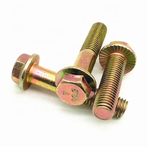 Boulon à tête hexagonale à longue jambe, plaqué zinc jaune, pour voitures, motos et moteurs diesel - Product Image 1