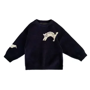 Q1586 nuovo arrivo bambini maglioni ragazzi adorabile maglione modello cartone animato pullover maglione per l'inverno