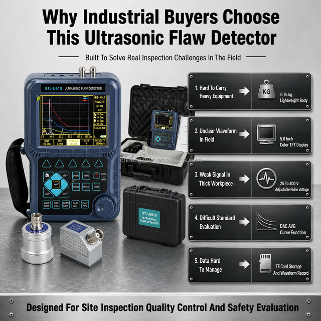 Industrial Ultrasonic Flaw Detector Digital Inspection Equipment for Pipeline Boiler Pressure Vessel Safety Monitoring