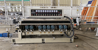Machine à chanfreiner le verre CNC horizontale 21KW à moteur, haute productivité, sécurité, durable, ligne droite, double chanfreinage, lissage des bords