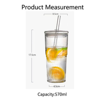 Gobelet en verre borosilicate martelé 460 ml réutilisable moderne, compatible lave-vaisselle et micro-ondes, avec couvercle et paille, pour café, thé, eau