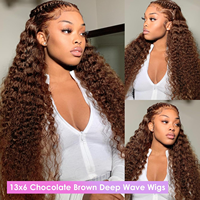 Perruque Lace Front Transparente 13x6 de 40 Pouces, Couleur Brun Chocolat, 100% Cheveux Humains Vierges, Fournisseur Canadien de Perruques en Dentelle