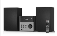 Nouveau système de lecteur de micro-CD en plastique à 2 pièces, design exclusif, sortie 30W, avec haut-parleurs pleine gamme USB/AUX pour radio FM et home cinéma