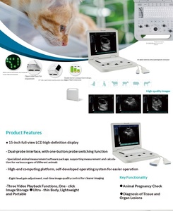 Ecógrafo Doppler a Color de Grado Veterinario con Certificación CCC para Ganado y Pruebas de Embarazo en Perros, Diseño Portátil - Product Image 4