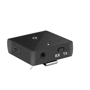Transmissor Bluetooth receptor 2 em 1 V5.2 adaptador para áudio AUX adaptador para TV/Carro/PC/MP3 Player pares 2 dispositivos simultaneamente