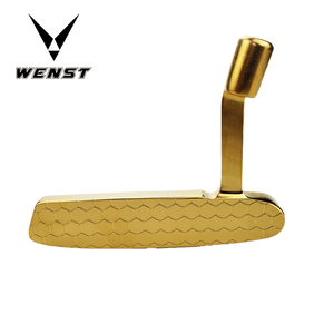 Putter <span class=keywords><strong>de</strong></span> <span class=keywords><strong>golf</strong></span> <span class=keywords><strong>de</strong></span> haute qualité pour droitier en acier inoxydable 431, fraisé CNC, placage PVD, manche en graphite, personnalisable, marque OEM - Product Image 3