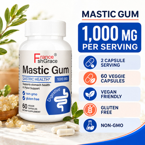 Nutraceutical Shecome Mastic Gum <b>Herbal</b> <b>Supplement</b> Manufacturer for Digestive Health Support 60 Mastic Gum Capsules - Product Image 2