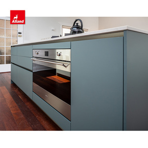 AllandCabinet Armoire de cuisine intelligente contemporaine à deux tons de laque MDF en marbre <span class=keywords><strong>stratifié</strong></span> peint comprend un robinet à usage domestique - Product Image 2