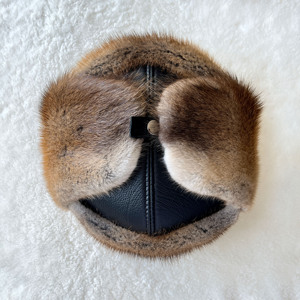 샘플 지원 겨울 모자 겨울 따뜻한 털 부드러운 보온 밍크 모피 가죽 겨울 모자 귀마개 포함 - Product Image 6