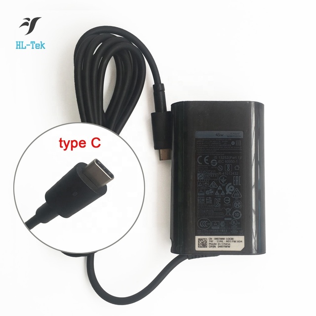 45W USB-C AC Adapter 20V 2.25A Laptop Charger Power for Dell XPS 13,XPS 11,9P33D-1501,689C4,492-BBUU,LA45NM150,HDCY5, 0HDCY5