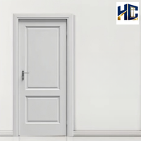 Système de porte en bois WPC moderne résistant à l'eau pour cuisine, chambre, bureau, salle de bain, marque HC, vente en gros d'usine pour le commerce extérieur 2025