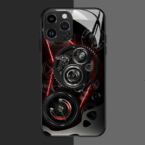 <span class=keywords><strong>Coque</strong></span> de téléphone en verre dur mince à engrenage mécanique pour Samsung S22 Ultra S23 S24fe S25 <span class=keywords><strong>coque</strong></span> arrière de téléphone anti-rayures tout compris - Product Image 4