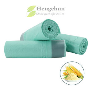 ถุงขยะรีไซเคิลเป็นมิตรกับสิ่งแวดล้อม100% ย่อยสลายได้ถุงขยะรีไซเคิลโลโก้ฟรีสีเขียว - Product Image 4