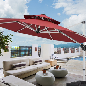 Payung teras mewah parasparasolol besar ukuran taman payung matahari Roma payung besar kafe hotel klub restoran - Product Image 1