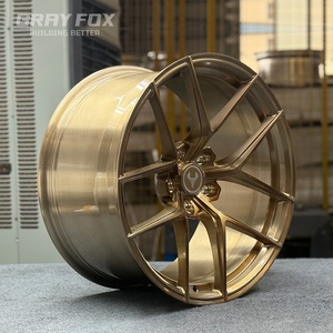 ล้อฟอร์จ GRAYFOX สีบรอนซ์ขัดเงา ขนาด 20 21 22 นิ้ว 5x120 5x112 5x114.3 สำหรับ CF3 CF4 Porsche Ferrari <span class=keywords><strong>BMW</strong></span> Audi GT Tesla benz - Product Image 1
