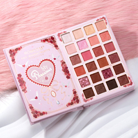 Palette de maquillage multifonctionnelle pour les yeux et le visage, rose mat, finement chatoyante, pour éclaircir le teint