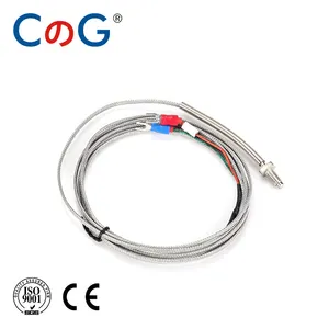 Thermo element K Typ 2m Kabel M6 Schraube J PT100 Temperatur sensor WRNT-02 1M 3M 5M Draht kabel für Temperatur regler