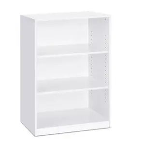 Bibliothèque Simple ajustable à 3 niveaux, pour maison, 50 pièces